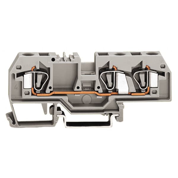 Wago TERMINAL BLOCK SPRING MULTI, 8MM 600V/30A/2410AWG, 1CON2CON GREY